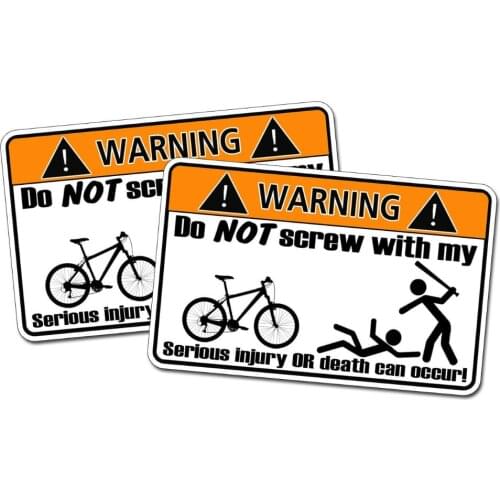 Mountain Bike OEM Vinyl Warning Caution Attention Sticker Decal Bicycle MTB