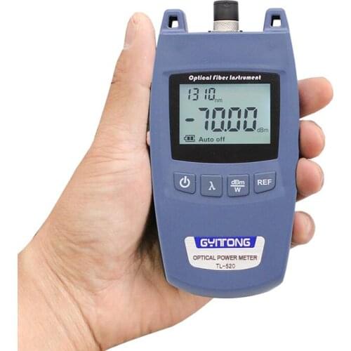 Fiber Optical Power Meter Fiber Optical Cable Tester -70dBm~+10dBm Universal interface