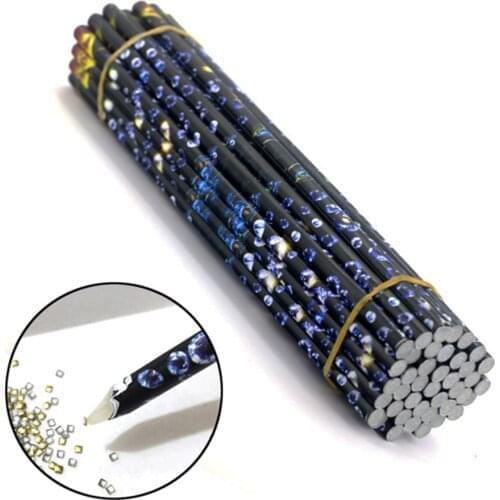 10 x WAX PICKER PENCIL for RHINESTONES , GEMS, CRYSTALS -Nail Art Tool Essential