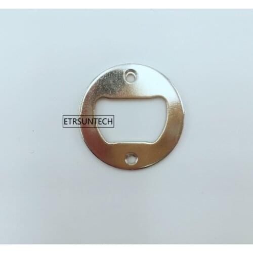 20pcs Stainless Steel Bottle Opener Part With Countersunk Holes Round Metal Strong Polished Bottle Opener Insert Parts