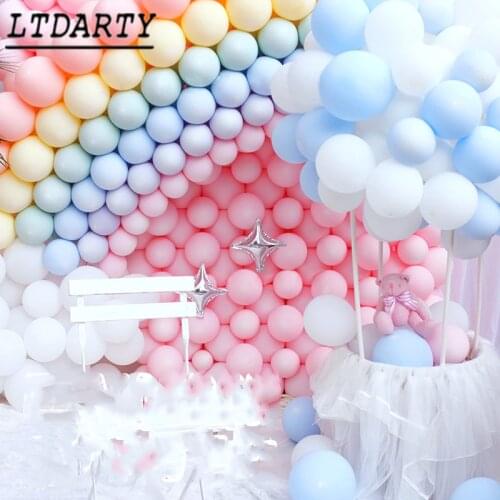 200pcs 5inch thick macarons latex balloons for wedding wedding room layout baby birthday holiday party balloon venue decoration