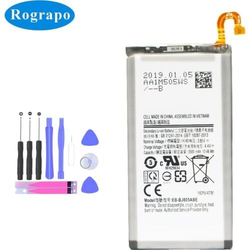 3500mAh EB-BJ805ABE Replacement Battery For Samsung Galaxy A6 Plus A6+ / A9 Star Lite SM-A605F A6050 A6058 Original Mobile Phone