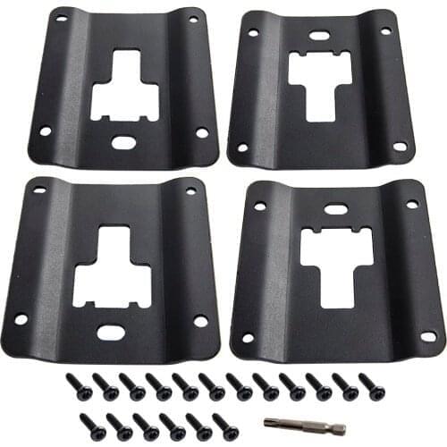 4pcs Truck Tie Down Interface Plates W/ Screws for Ford F150 FL3Z-9928408-AB FL3Z99000A64B