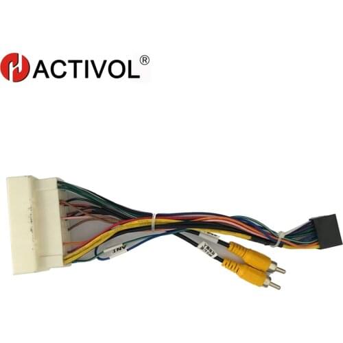 2 din Car Radio ISO Plug Power Adapter Wiring Harness for Hyundai Verna tucson KIA K2 2017 ISO power harness For car dvd player