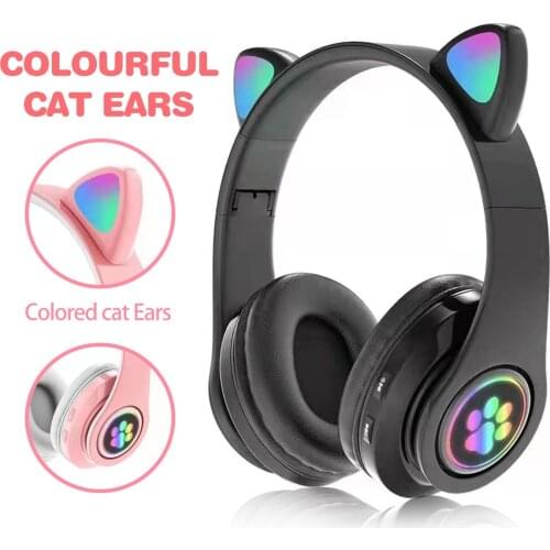 B39 Wireless Bluetooth 5.0 Headphones Over Ear Headset With Breathing Light Mic HIFI Bass Stereo Music Earphone Support TF Card