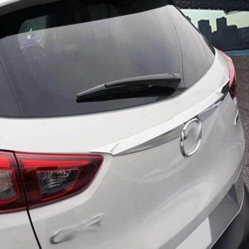 For Mazda CX-3 CX3 2017 2018 2019 2020 Chrome Rear Trunk Lid Cover Trim Tailgate Strip Back Door Boot Garnish Accessories