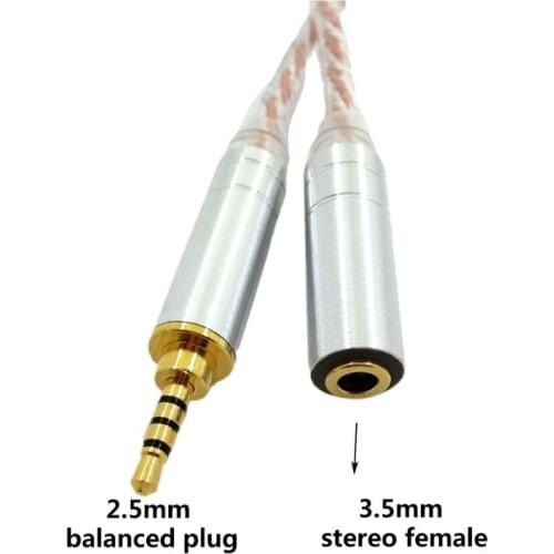 HIFI Balance Audio Cable Male 2.5mm to 3.5mm 4.4mm Female Headphone Line Adapter
