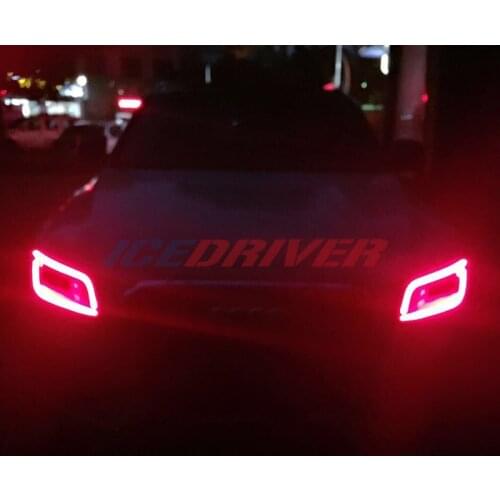 Icedriver for AUDI Q5 SQ5 DRL RGB multicolor LED boards 2013-2017 daytime running lights Red Blue Demon Eye lighting bulbs