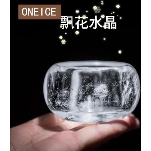 Personal Cup Master Thicken Large Glass Single Set Tea Cups Small Natural Crystal