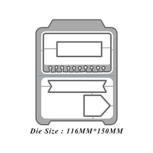 JMCRAFT 2021 Note Book Decoration #3 Metal Cutting Dies DIY Scrapbook Handmade Paper Craft Metal Steel Template Dies