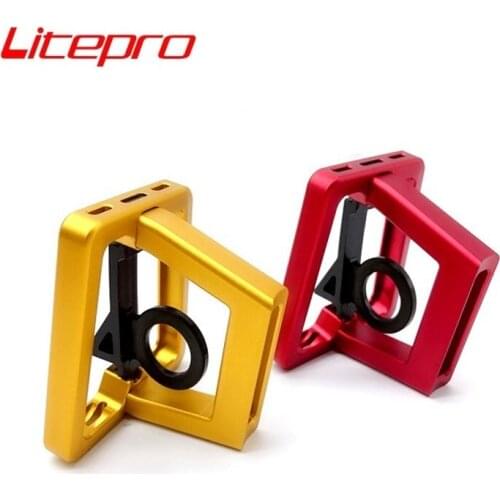 Litepro Folding Bike Front Bag Mount Base For Brompton Front Carrier Mount Block Aluminum Alloy