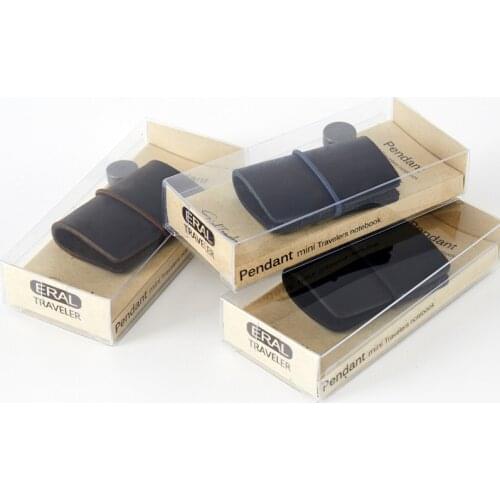 ERAL mini pendant notebook. Classic traveller look. Top layer cover leather. Handmade very fine, suitable for hanging bags, mobi