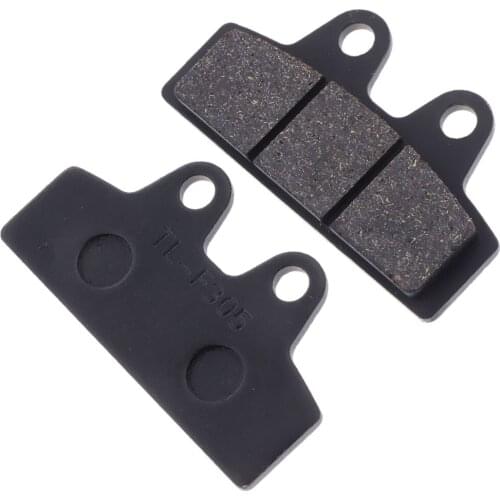 Motorbike Metal Rear Brake Friction Pads - 2pcs Black High Temperature Stability