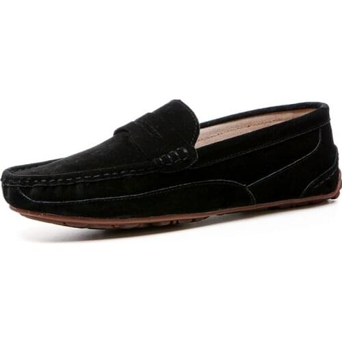 Men Shoes Men Casual Loafers Moccasins Men Shoes Casual High Quality Suede Leather Breathable Slip on Boats Shoe