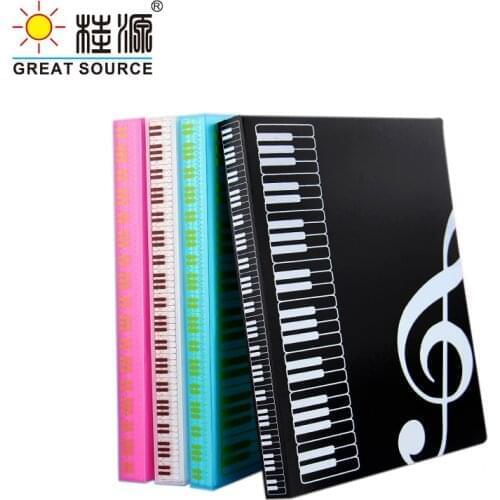 Music Paper Folder A4 Display Book 80 Pockets Folder Presentation Book W235*L315mm(9.25"*12.40")(1PC)