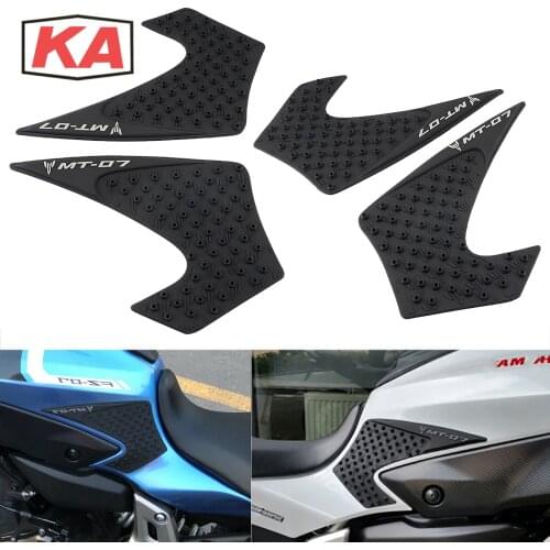 For YAMAHA MT-07 MT07 2014-2017 Motorcycle Tank Pad Protector Sticker Decal Gas Knee Grip Tank Traction Pad Side