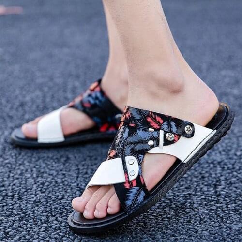 Мужские кожаные сандали Ousefu China At AliExpress