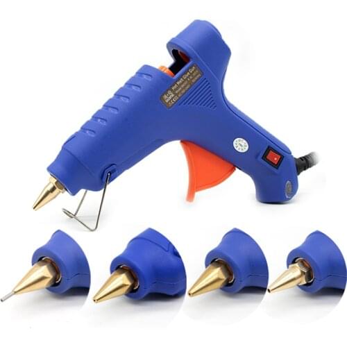 60W Hot Glue Gun Small Diameter 1mm Copper Nozzle Hot Melt Gun Small Aperture Household Manual Gun Glue Stick DIY Glue Gun