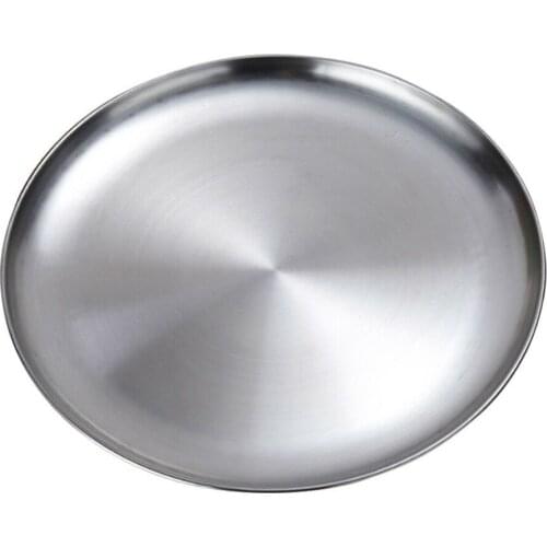 Stainless Steel Flat Dish Plate Insulated Thick Buffet Platter for Bbq Dish Plates 2020 New Kitchen Accessories