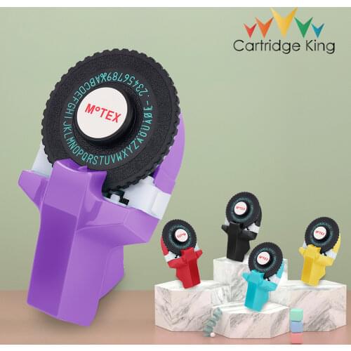 Motex E101 Handheld Emobossing Lable Maker Printer Manual Typewriter MINI DIY 3D Lettering Machine Adhesive Color Tape for Dymo