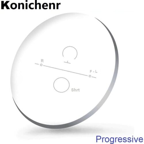Progressive Lens 1.56 1.61 1.67 1.74 Aspheric Multifocal Glasses Prescription Myopia Hyperopia Resistance Short Middle Far Lens