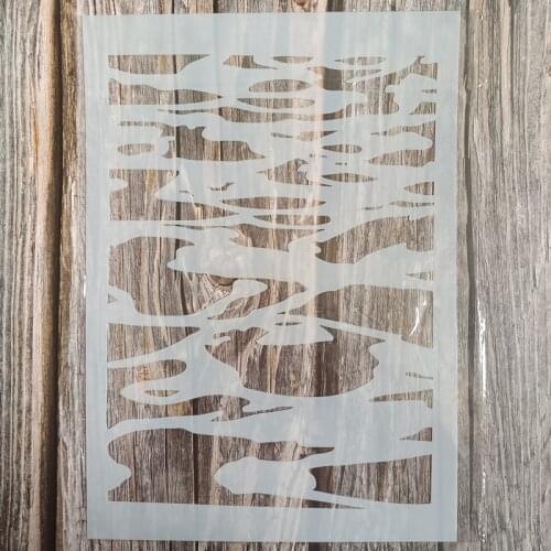 A4 Size DIY Craft Wall Stencil for Painting on Wood,Fabric,Walls Art Scrapbooking Stamping Album Embossing Paper Cards