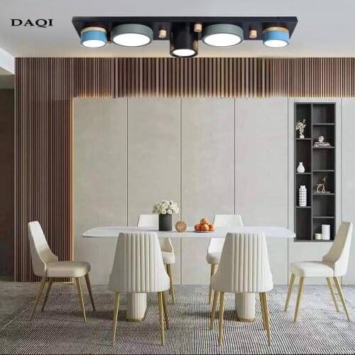 Nordic modern minimalist creative rectangular LED ceiling lamp factory direct sales corridor aisle macaron lamp