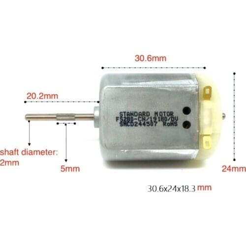 External terminal original standard motor FC280 12V DC carbon brush for car central control door lock motor FS280-CN/19180/DV