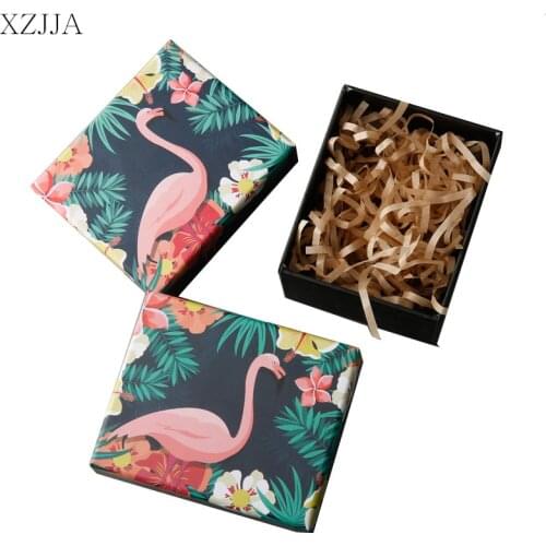 XZJJA Cute Flamingos Multifunction Storage Boxes Jewelry Receive Case Small Tin Box Objects Receive Bins Organizer Gift Box