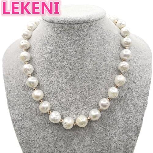 High quality Really pure natural Metallic luster Big pearl 11-15mm Baroque Irregular Pearl Necklace for women Free shipping
