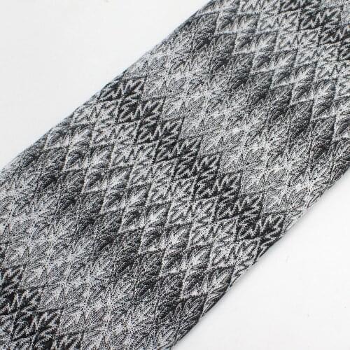 Zig Zag Knits Lace Fabrics 1 Meter For Dress Grey Wave Striped Crochet Mesh Fabrics Diy Fashion Cloth Maple Leaf 150CM Wide