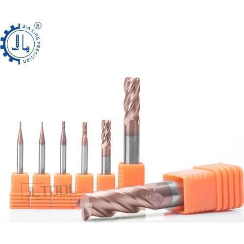 1 pc four flute end mill HRC 60° carbide germany end mill for stainless steel carbide end mill milling cutter