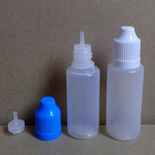 4000pcs Empty PE Plastic Needle Bottle 15ml Liquid Dropper Bottles with Childproof Cap for E Liquid Soft PE Bottle