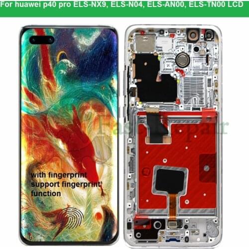 6.58'Amoled LCD For HUAWEI P40 Pro lcd Display Touch Screen For Huawei P40 Pro LCD ELS-NX9, ELS-N04, ELS-AN00, ELS-TN00 lcd