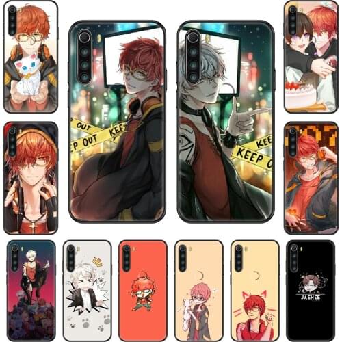 Anime 707 Mystic Messenger Phone case For Xiaomi Redmi Note S2 4 5 6 7 8 A S X Plus Pro black fashion back pretty cover silicone
