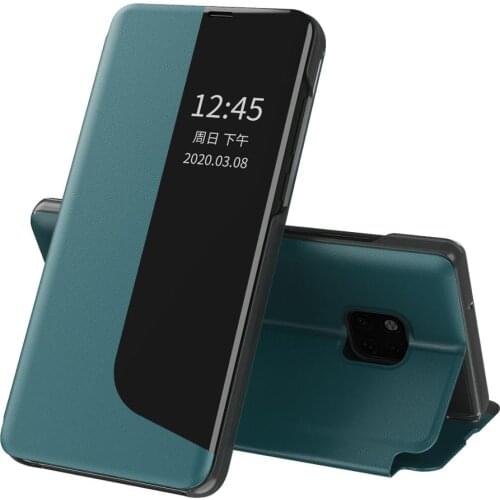 Pocophone x3 nfc case pu leather smart window view magnet flip stand cover for xiaomi little poco x3 x 3 pocox3 pro coque funda