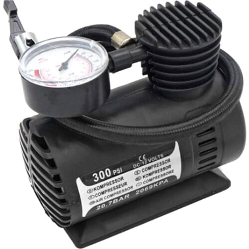 300 PSI 12V Digital Tire Pump Auto Air Compressor Car Tire Inflator Car Pressure Gauge for Car Bicycle Motorcycle Bike Bump Tool
