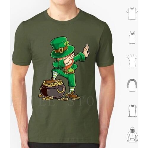 Dabbing Leprechaun T Shirt Funny Dab Day Gifts T Shirt Print Cotton Dabbing Leprechaun Leprechaun Dabbing Leprechaun Day
