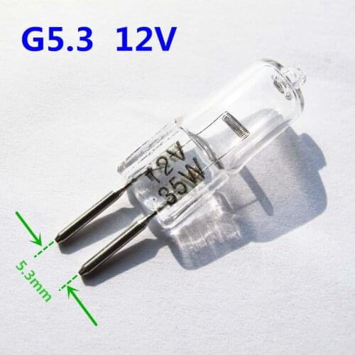 5PCS G5.3 12V halogen bulb 12v G5.3 35w 50w Aroma lamp bulb Mechanical working light bulb crystal chandelier bulb G5.3 12V 75W