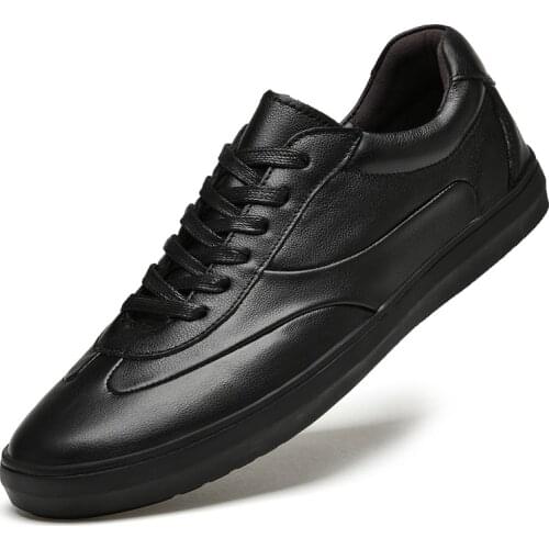 Genuine Leather Men Sneakers Leather Men Shoes Fashion Slip On Flats Mens Shoes Soft Mocassin Homme 2021 New