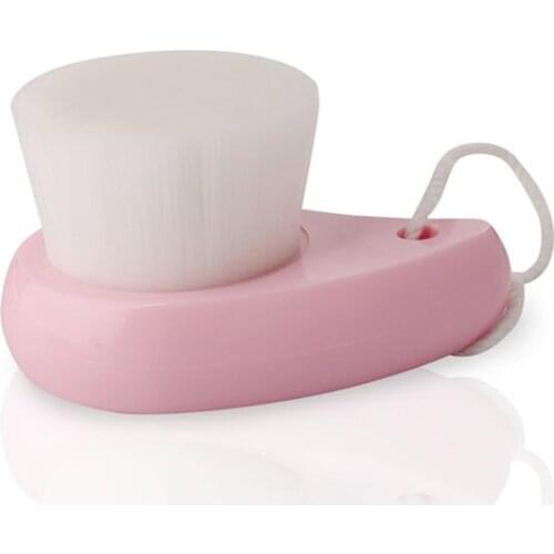 Soft Facial Mild Fiber Face Clean Wash Deep Cleansing Pore Care Brush Pink