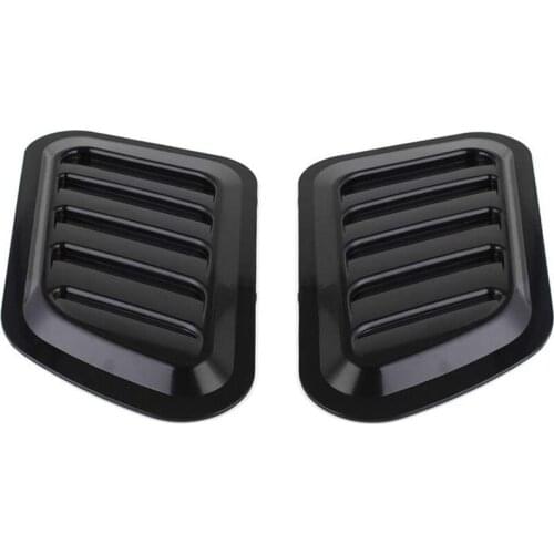 New2 x ABS Car Universal Decorative Intake Scoop Turbo Bonnet Vent Cover Hood Auto
