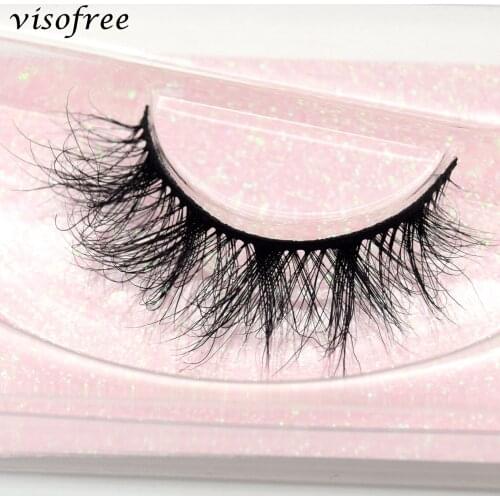 Visofree Mink Eyelashes 3D Mink Lashes Thick HandMade Full Strip Lashes Cruelty Free Mink Lashes Reusable False Eyelashes Makeup