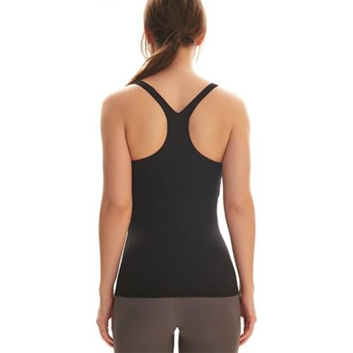 2020 New Women Fitness Vest Sexy Back Y-Shape Cut Yoga Vest High Quality Elastic Tight Running Training Vest Sports Gym Tank Top