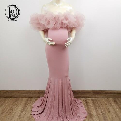 Don&Judy Maternity Dresses for Photo Shoot Pregnancy Dress Photography Prop Maxi Gown Dresses For Pregnant Women Clothes 2020