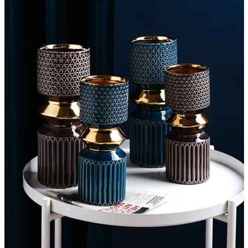 Creative Portrait Relief Luxury Ceramic Pots Room Table Modern Fashion Decorations Craft Flower Vase Home Accessories Wedding