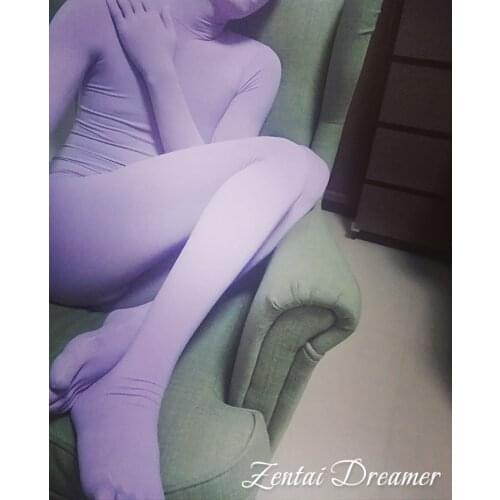 Hibernate )3 Colors Luxury Customize Full Body Soft Zentai Suit Fetish Wear Uni-color Original Uni-Color Original Tights