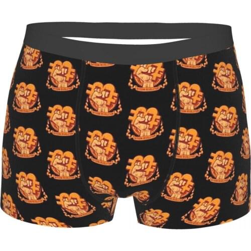 Coin Bitcoin BTC Mining Bit Coin Underpants Cotton Panties Man Underwear Print Shorts Boxer Briefs
