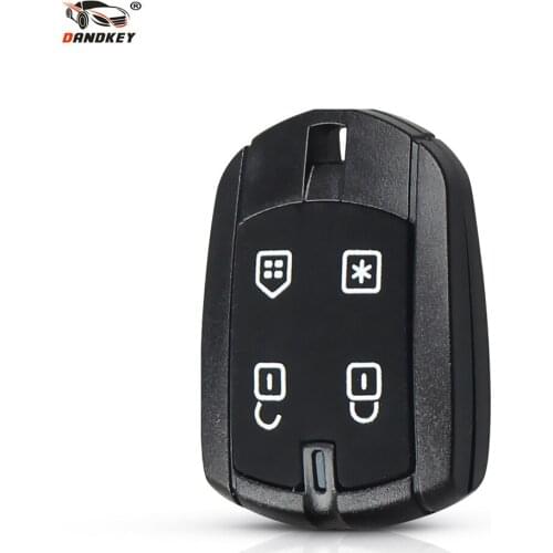 Dandkey Replacement Remote Car Key Shell For Positron Alarm System Key Fob 4 Buttons Blank Key Case Auto Car-styling