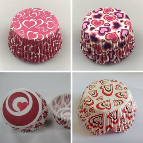 100x Ghost Heart pumpkin SKULL cupcake liner baking cup muffin paper case cup cake TRAY box case mold 4 Halloween party decor